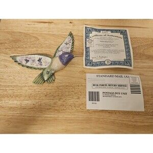 Lena Liu Fantasies Flight hummingbird GLISTENING GRACE Bradford Exchange A0077